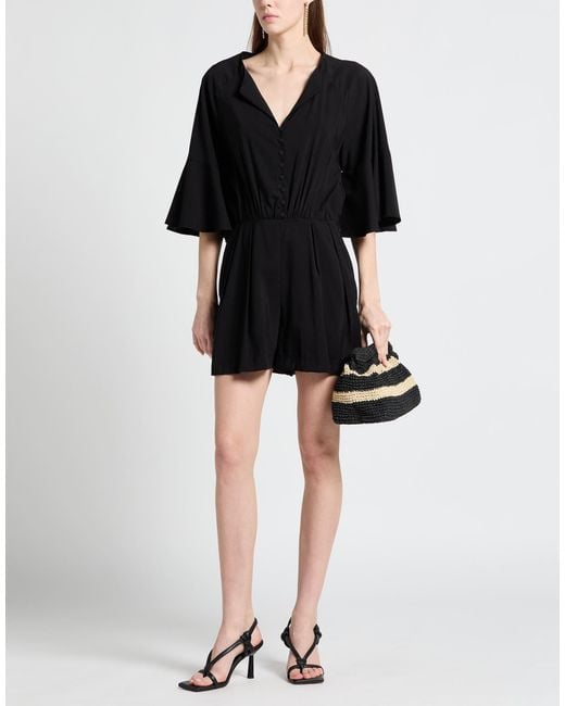 Jijil Black Playsuit Viscose, Polyester