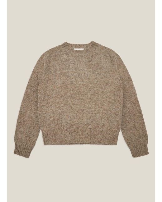 YMC Earth Jets Crew Neck Knit Natural | Lyst