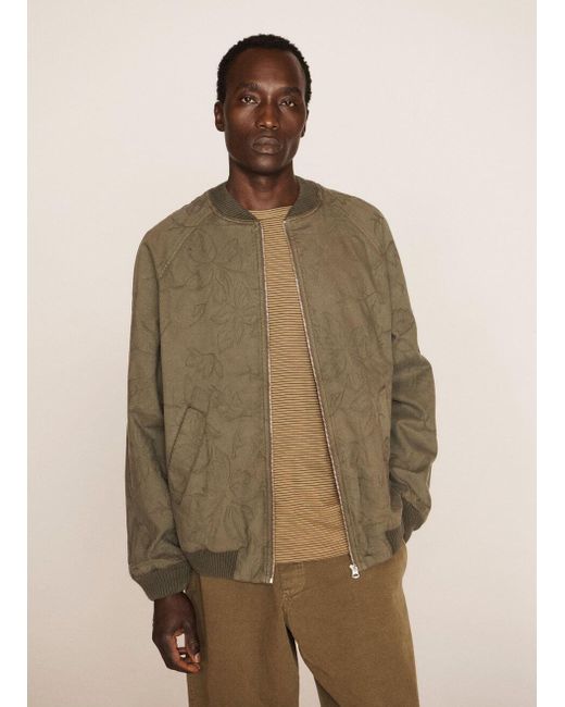 YMC Smokey Cotton Jacquard Quilt Jacket Olive in Green for Men Lyst