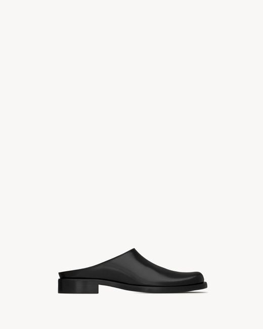 Saint Laurent Black Angus Mules for men