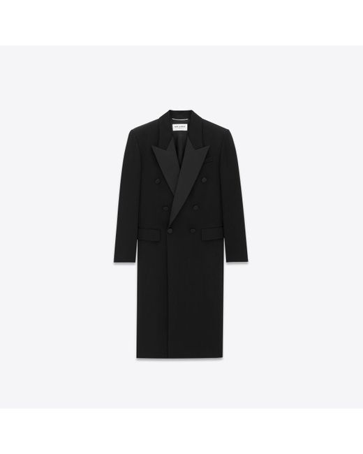 Saint Laurent Black Tuxedo Coat for men