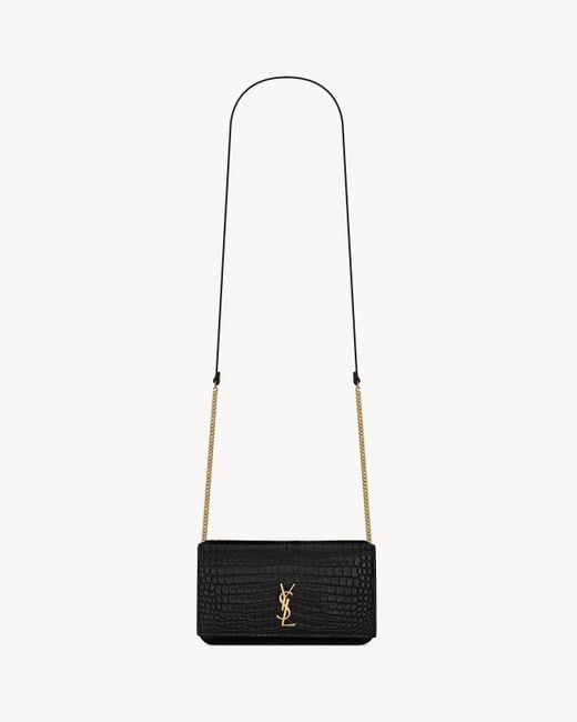 Saint Laurent White Cassandre Phone Holder