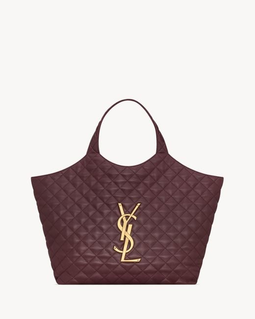 Borsa Icare di Saint Laurent in Purple