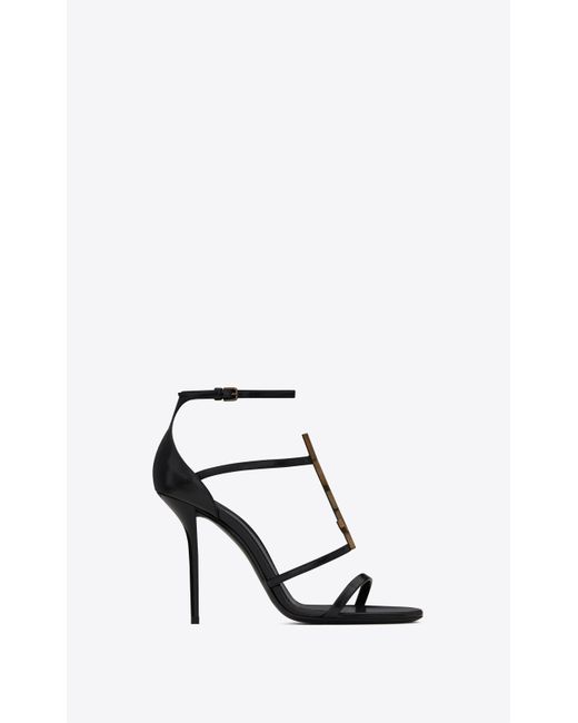 Saint Laurent Cassandra Sandals In 