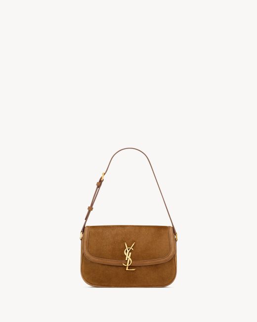 Borsa Solferino Piccola di Saint Laurent in Natural