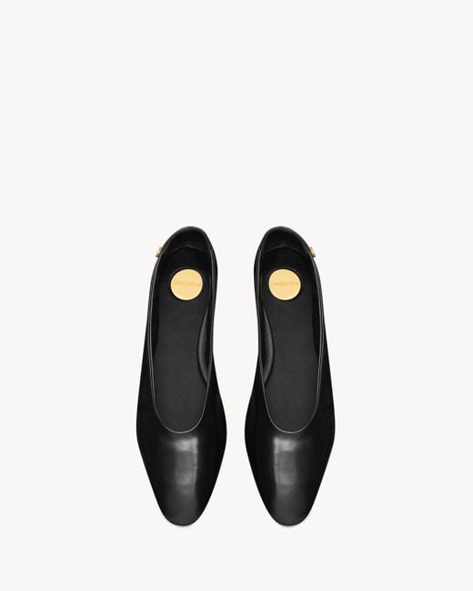 Saint Laurent Black Sao Ballerinas