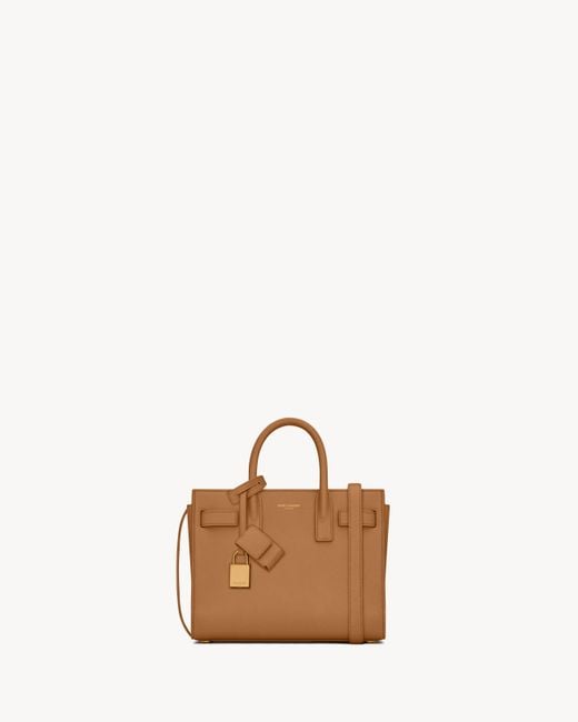 Saint Laurent Brown Sac De Jour Nano