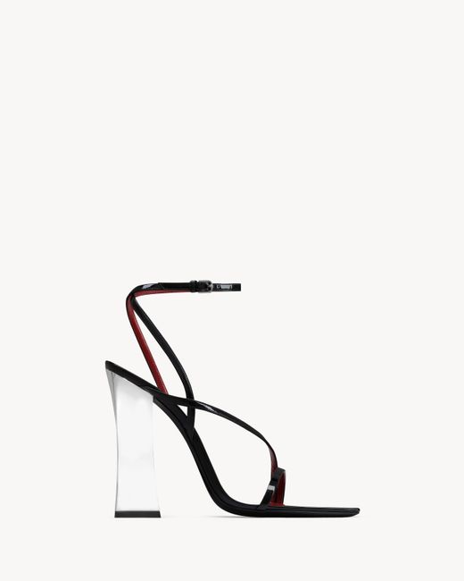 Saint Laurent Black Zora Sandals