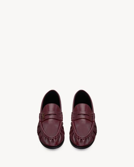 Saint Laurent Purple Le Loafer Supple