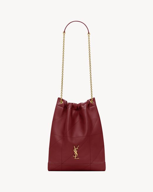 Saint Laurent Saint Laone Sizerent ジェイミー ポーチ（ラムスキン） Red