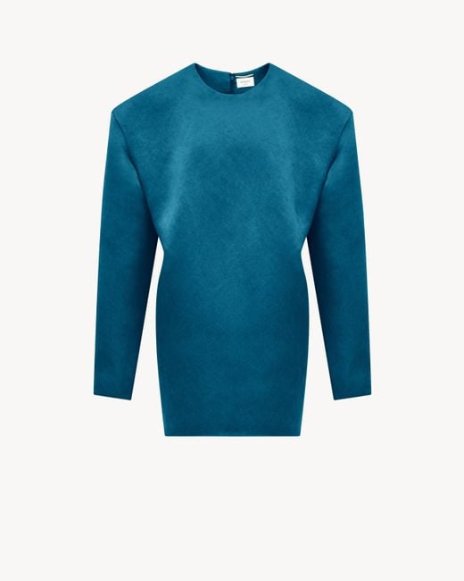 Abito Boxy di Saint Laurent in Blue