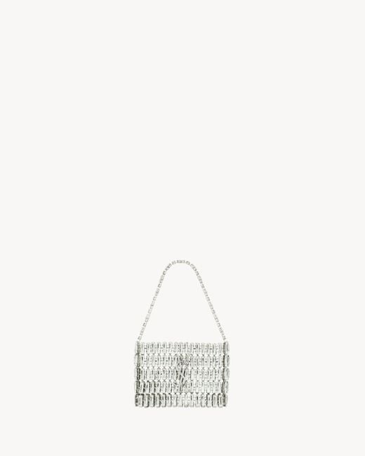 Saint Laurent White Micro Evening Bag