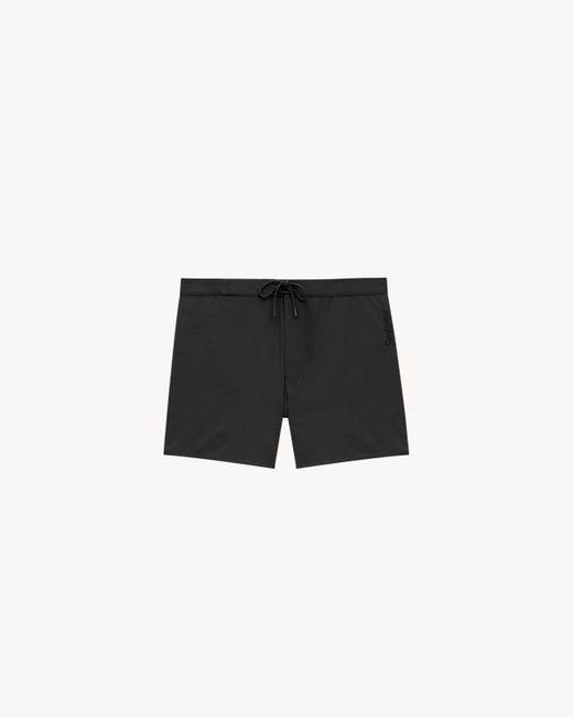Short Da Bagno Nero di Saint Laurent in Black da Uomo