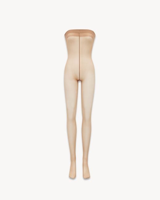 Tuta Collant di Saint Laurent in Natural