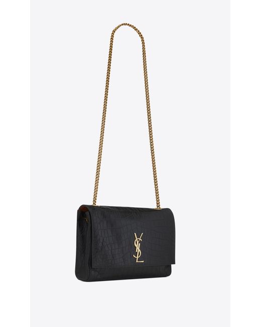 Saint Laurent Reversible Kate in Black | Lyst