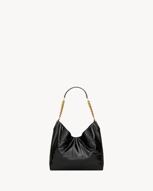 Saint Laurent Black Hortense Small Hobo