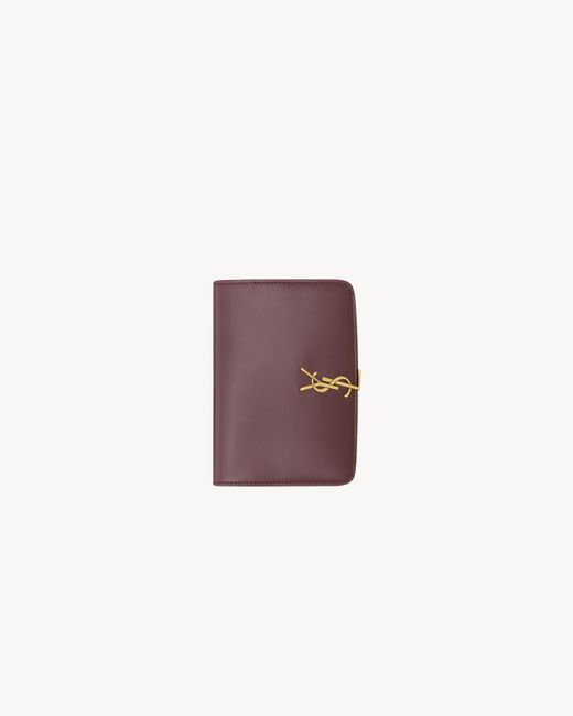 【Saint Laurent】ヴォルテール パスポートケース VOLTAIRE passport case in BOX SAINT LAURENT | Saint Laurent