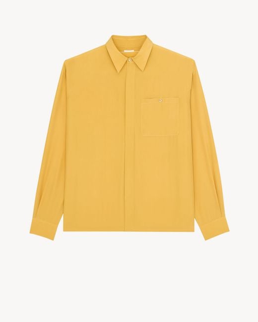 Saint Laurent Yellow Shirt for men