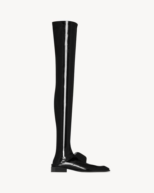 Saint Laurent White Romeo Over-The-Knee Boots for men