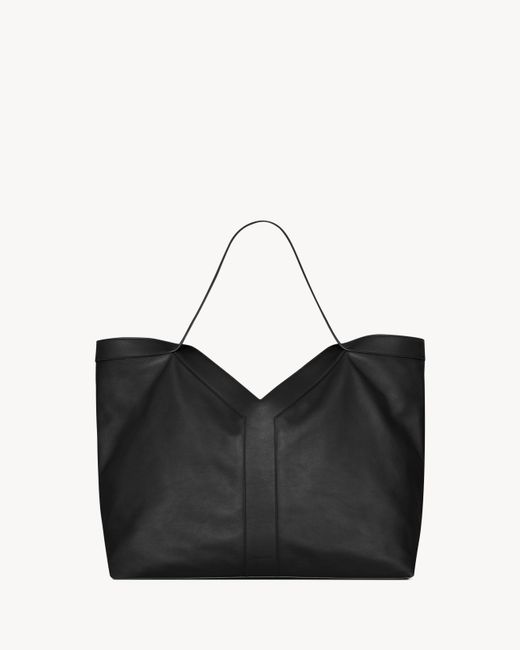 Saint Laurent Black Saint Laone Sizerent Y Large Tote for men