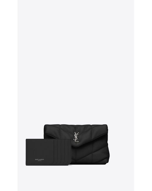 Saint Laurent Monogram Pouch in White