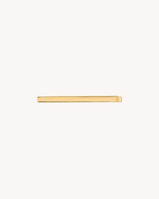 Saint Laurent White Tie Clip for men