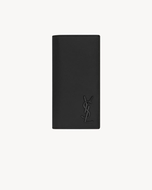 Saint Laurent White Cassandre Continental Wallet for men