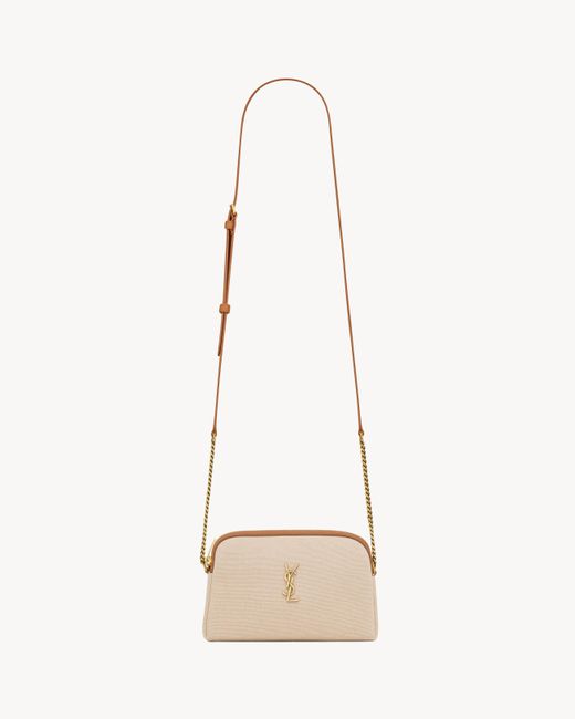 Saint Laurent ギャビー カメラバッグ（キャンバス） ベージュ White