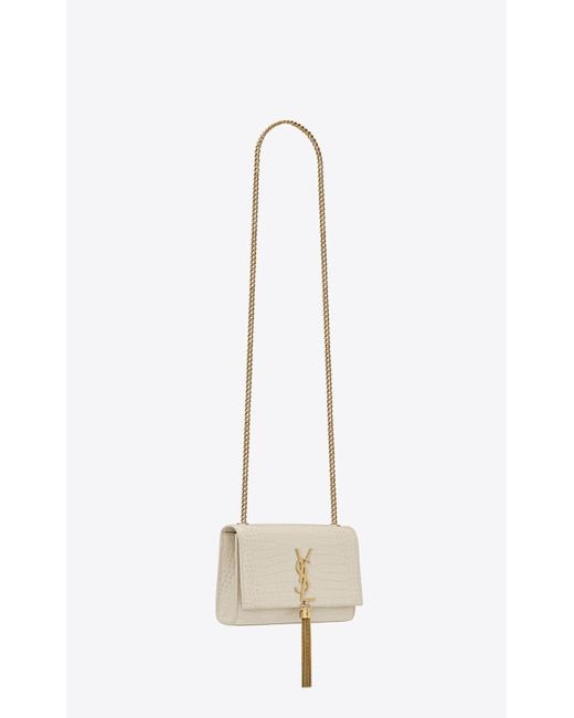 Saint Laurent Kate Medium Chain Bag in Grain De Poudre Embossed