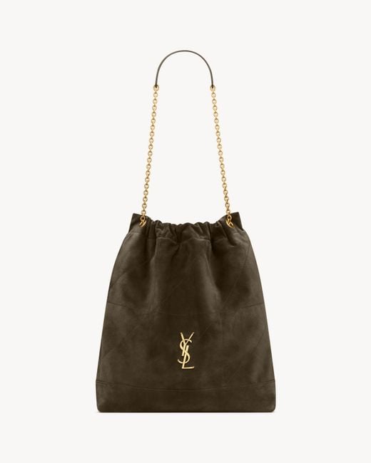 Saint Laurent Saint Laone Sizerent ジェイミー ラージ ポーチ（スエード） Natural
