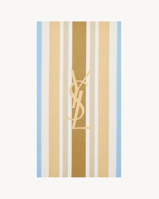 Saint Laurent Multicolor Cassandre Striped Stole