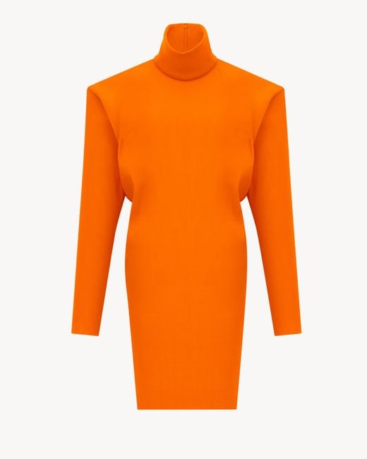 Saint Laurent Orange Boxy Dress