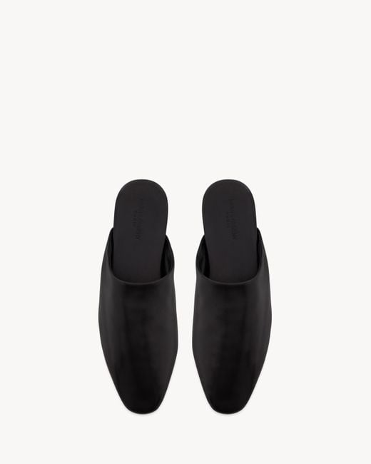 Saint Laurent Black Plaza Mules for men