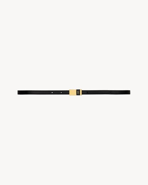 Saint Laurent Natural Thin Anchor Belt