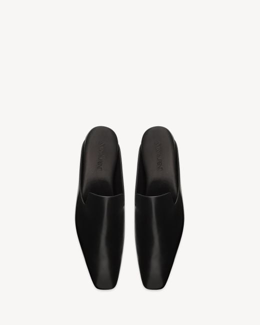 Saint Laurent Black Meurice Mules for men