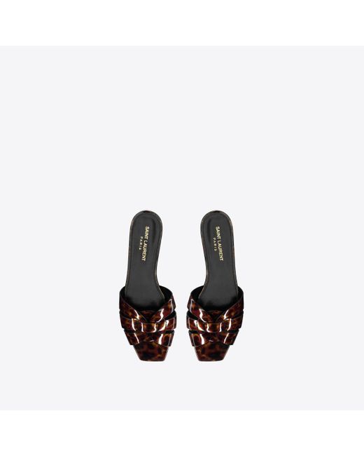 Saint Laurent Black Tribute Mules