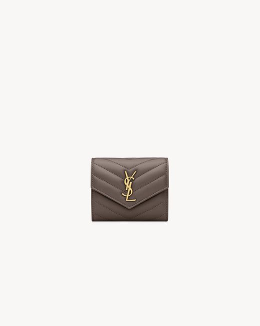 Portafogli Cassandre Multi-Fold di Saint Laurent in White