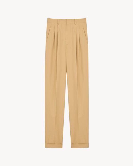 Saint Laurent Natural Slim-Fit Pants for men