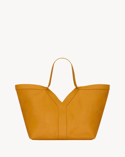 Saint Laurent Saint Laone Sizerent Y トート（レザー） Orange