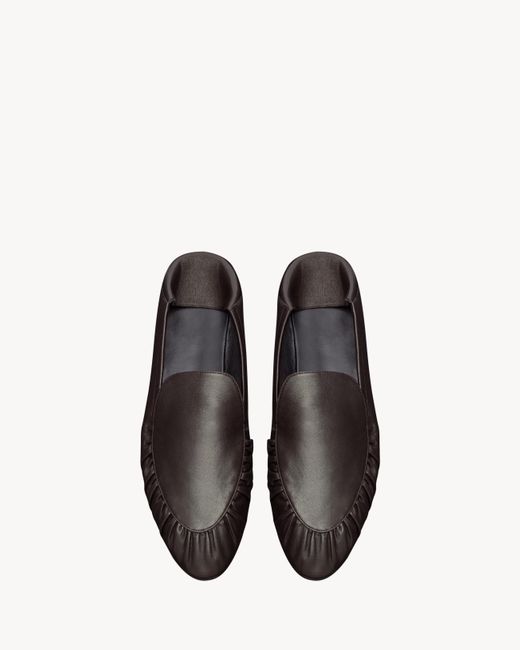 Saint Laurent Black Alain Slippers