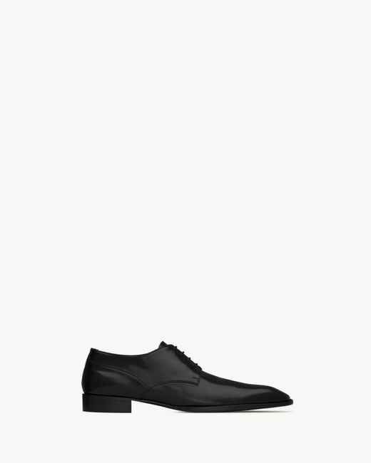 Saint Laurent White Stanton Derbies for men
