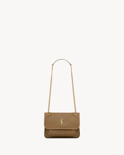 Saint Laurent Saint Laone Sizerent Niki ミニ（グレインラムスキン） Natural