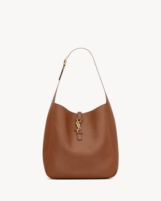 Saint Laurent Brown Le 5 À 7 Supple Large