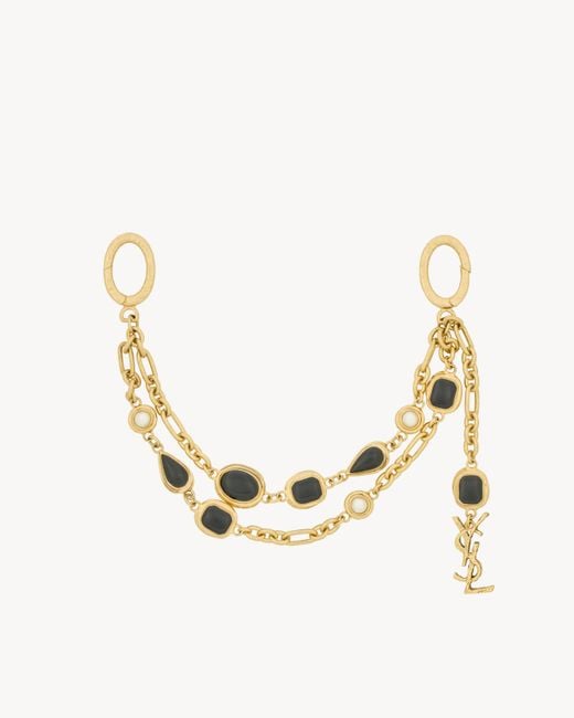 Saint Laurent Natural Cabochon Bag Chain