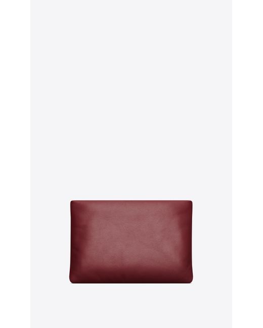 Saint Laurent Red Calypso Small Pouch