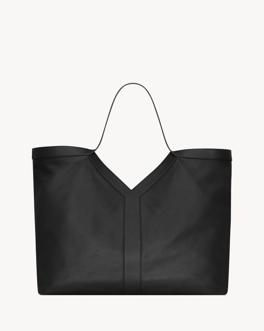 Tote Bag Y Maxi di Saint Laurent in Black da Uomo