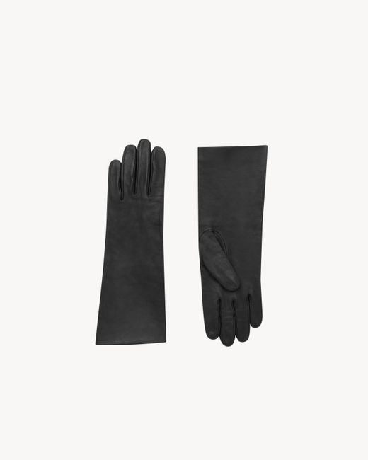Saint Laurent Black Long Gloves for men