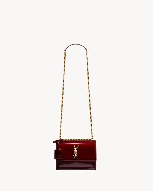 Saint Laurent White Sunset Small