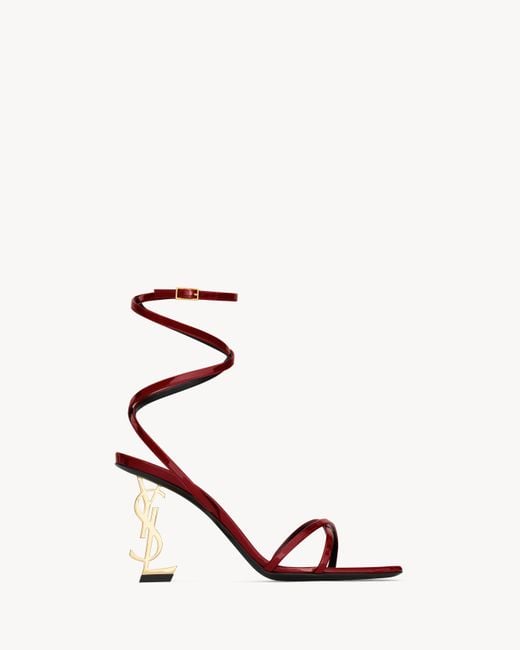 Saint Laurent White Opyum Sandals