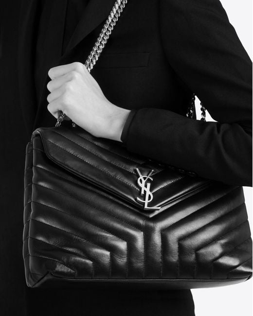 Saint Laurent Medium Loulou Matelasse Y Leather Flap Bag – JDEX Styles